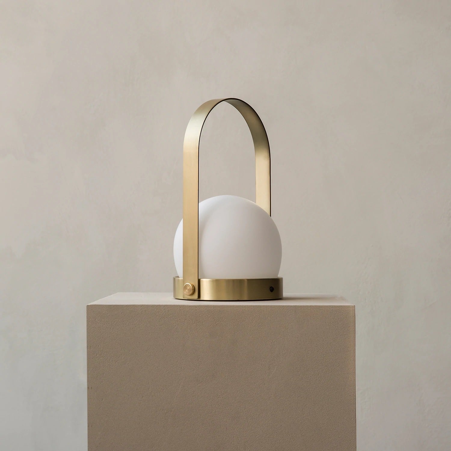 menu | carrie portable table lamp | brass