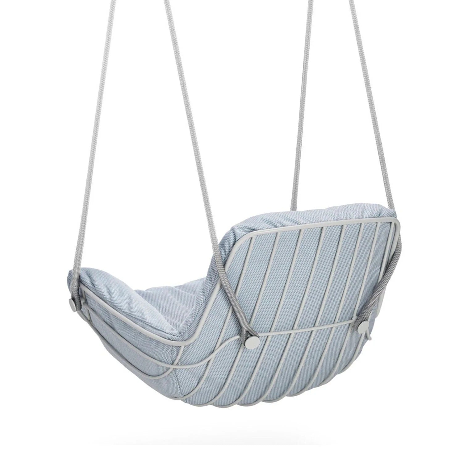 freifrau | leyasol outdoor lounge swing seat | lopi beldi + grey white frame