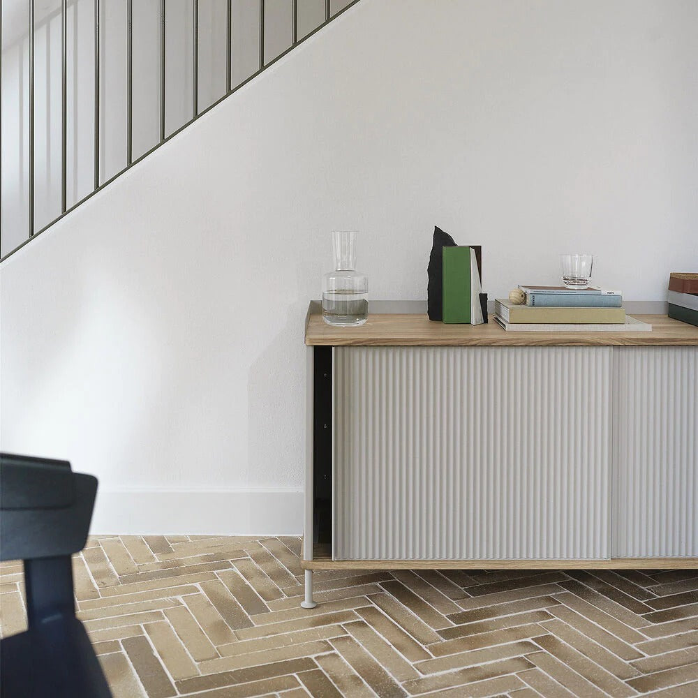 muuto | enfold sideboard low | oak + grey