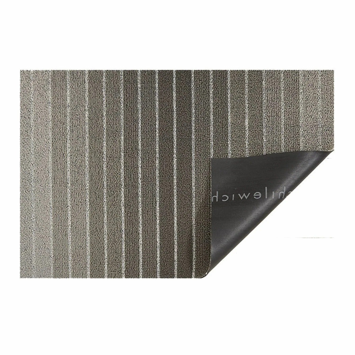 chilewich | large doormat 61x91cm | block stripe taupe