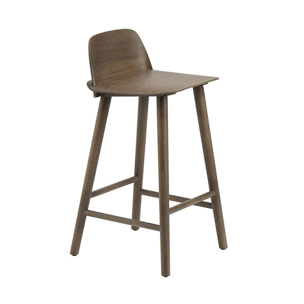 muuto | nerd counter stool | 65cm stained dark brown - DC