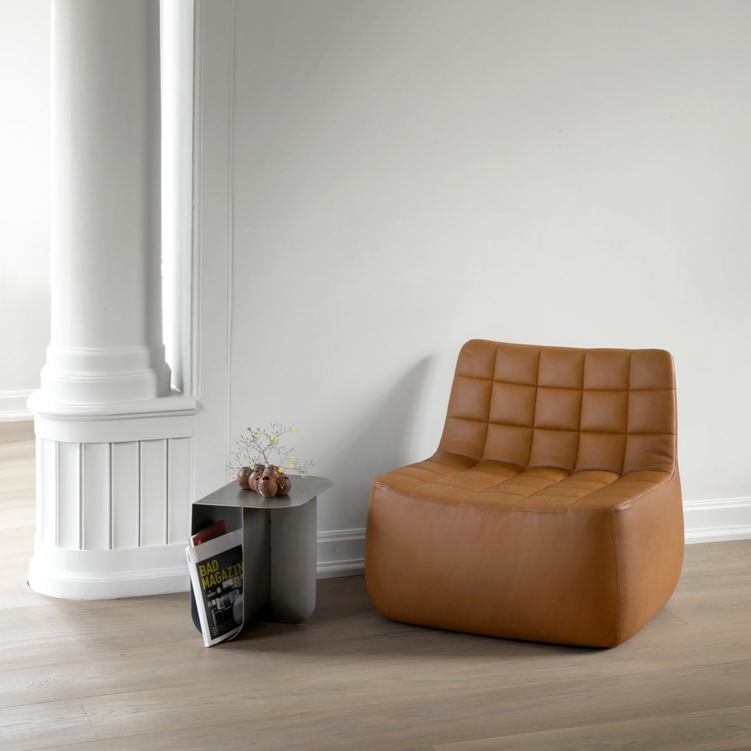 northern | yam lounge chair | brandy leather
