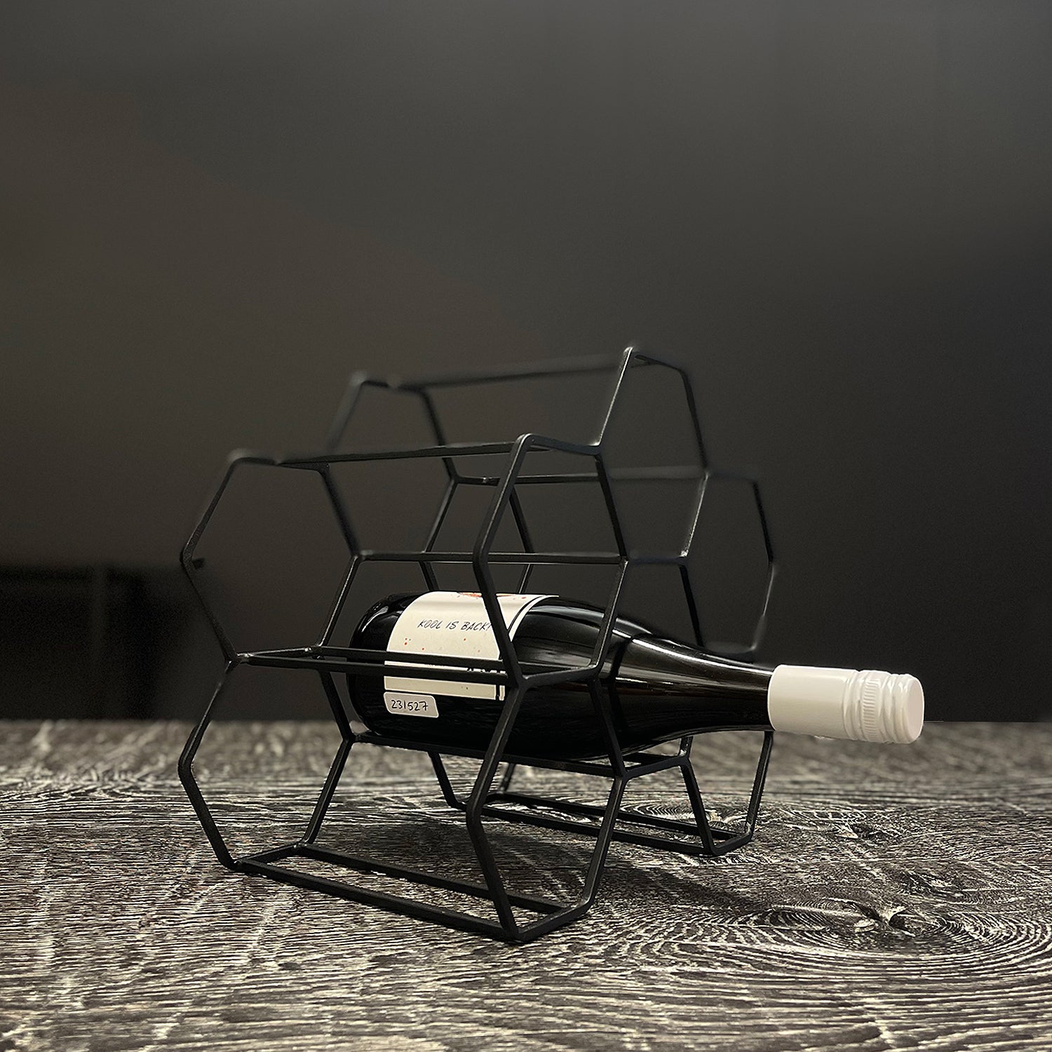 xlboom | pico wine rack | 6 bottle | black