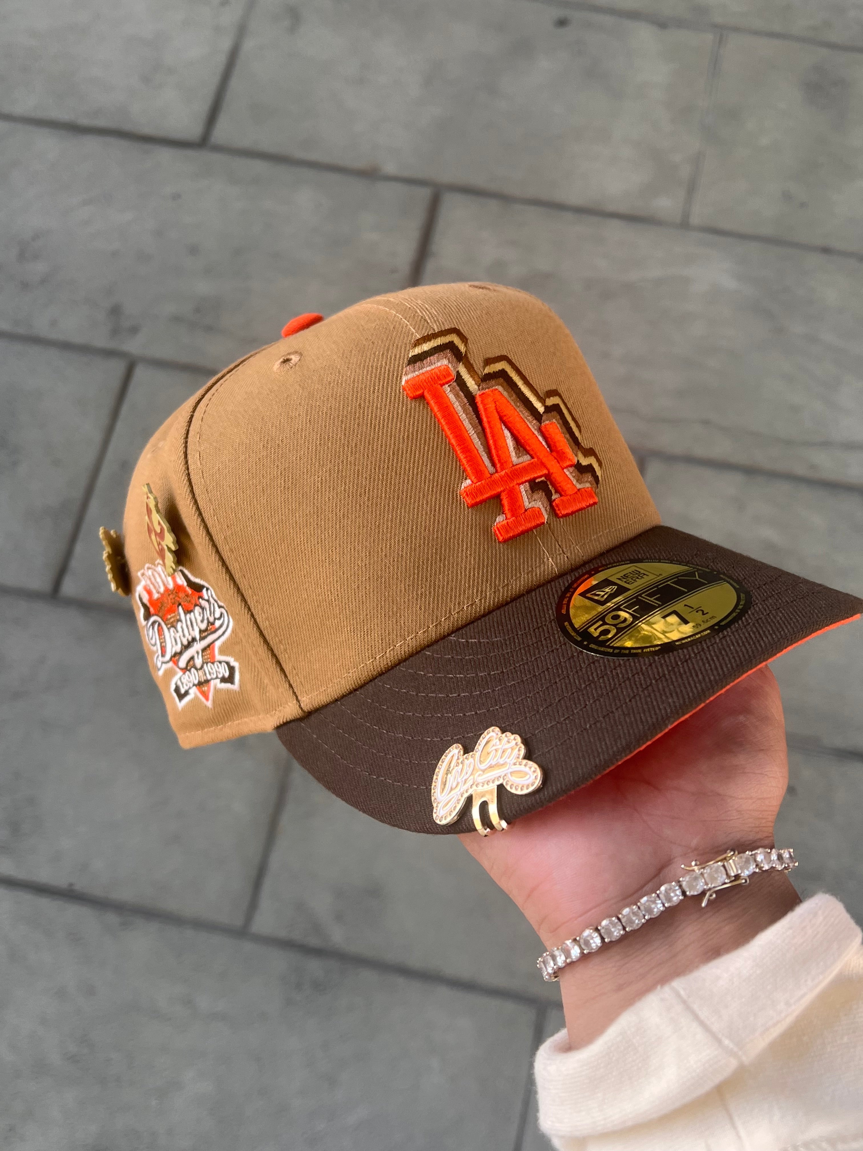 New Era LA 100th Black Cord/Brown