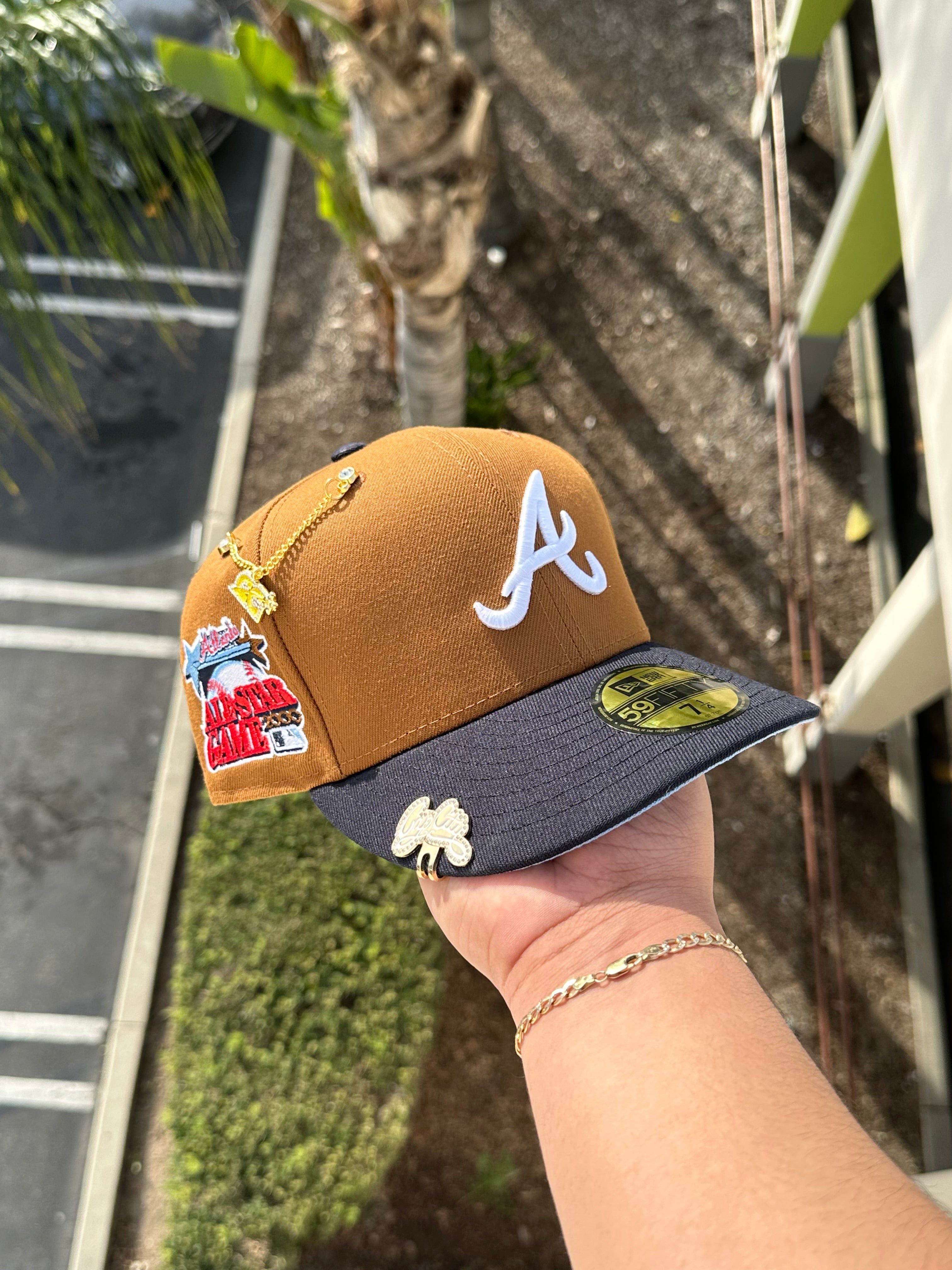 ATLANTA BRAVES CORD VISOR 59FIFTY FITTED HAT (CORDUROY BRIM) – JR'S SPORTS