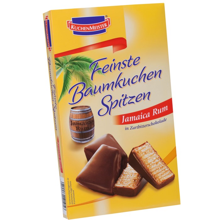 Cake Master Finest Baumkuchenspitzen Jamaica Rommi 125g – Saksan merkit