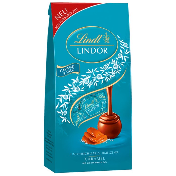 Lindt Lindor Chocolate Balls Caramelo e Sal 137g / 4.83oz – Marcas da  Alemanha