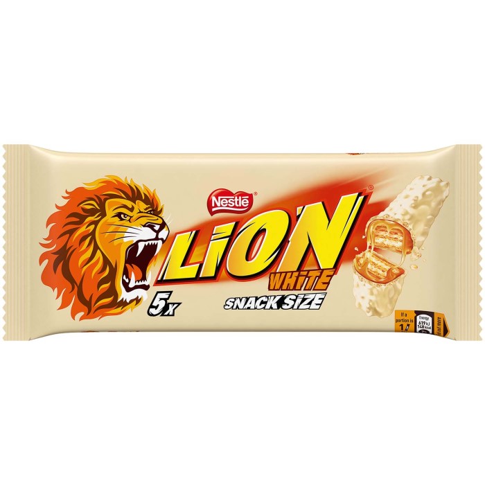 Nestlé Lion White Chocolate Bar 5 Pieces 150g 529 Oz Net Wt