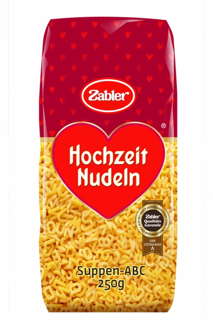 Zabler Wedding Nuudelikeitot ABC Alphabet Nuudelit 250g – Saksan merkit