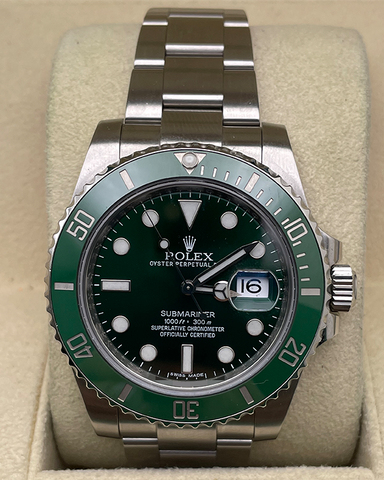 Rolex Submariner Date 'Hulk' 40 Stainless Steel Green Dial 116610LV