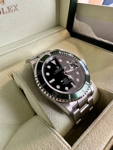 No Reserve - Rolex Submariner Kermit Black Dial Olive Green Bezel (166 –  Grailzee