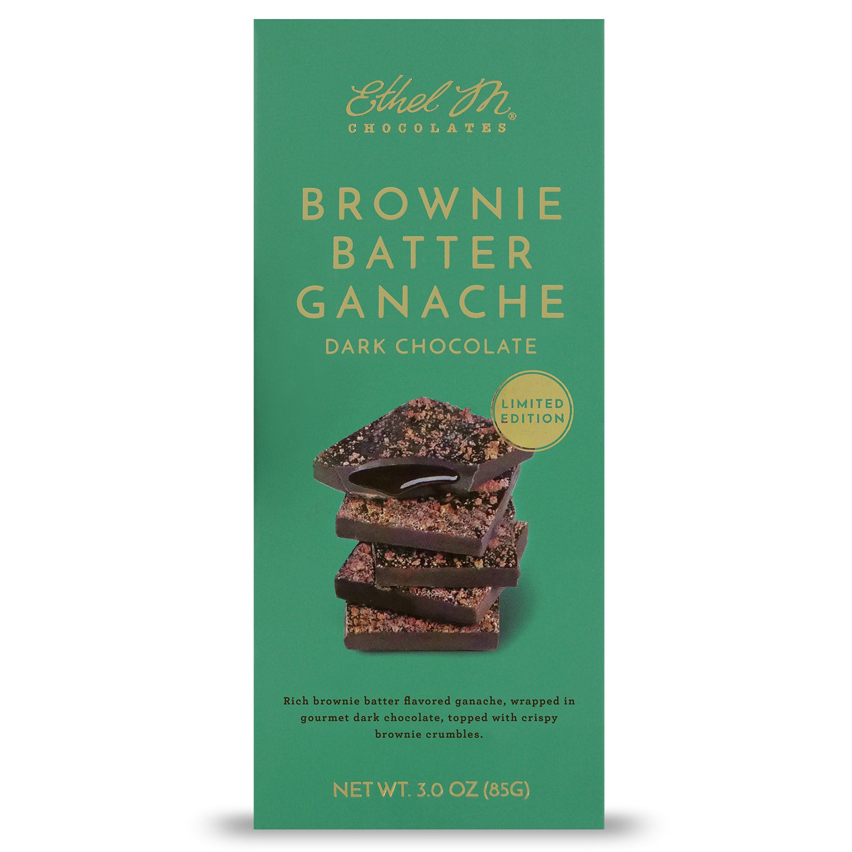 NEW Brownie Batter Ganache Dark Chocolate Tablet Bar, Limited Edition