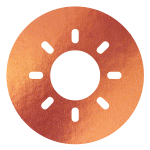 block image - sun on copper icon