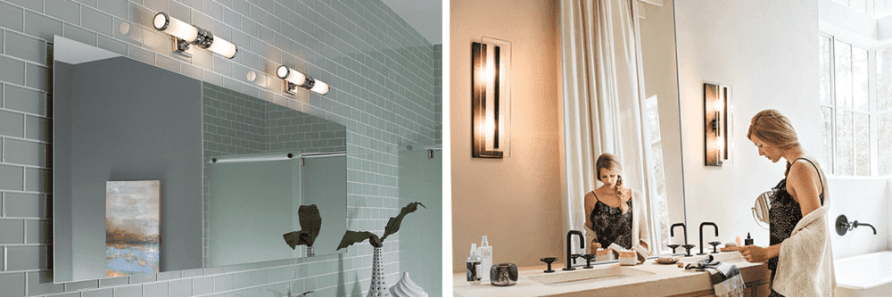 Lampe de salle de bain pour une lumière flatteuse