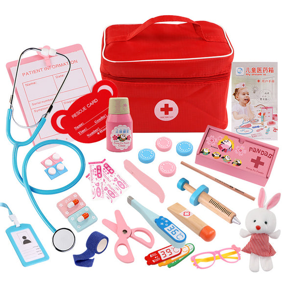 wooden doctor play kit