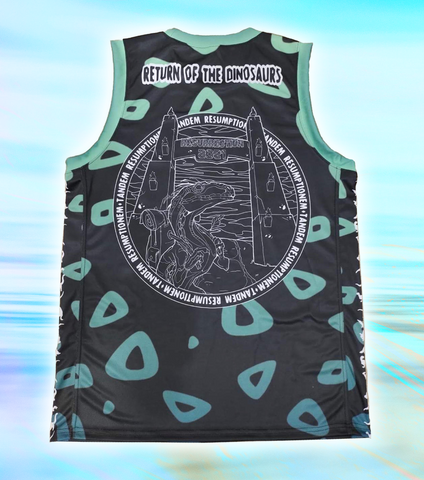 Lost Lands 'Rex' Basketball Jersey (Green/Black)