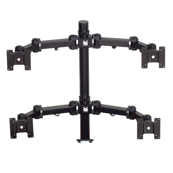 Quad Monitor Mount With Articulating Arm 2 Over 2