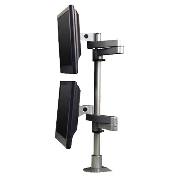 Articulating Dual Monitor Arms Long Reach Wall Mounting Or