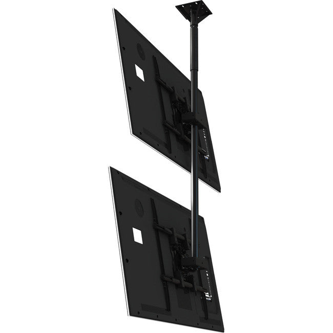 Dual Screen Ceiling Mounted Monitor System With Universal