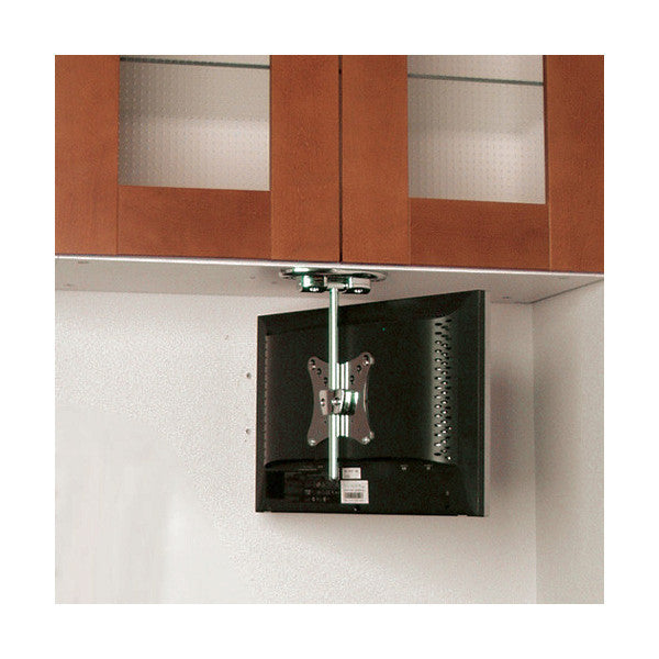 Flip Down Under Cabinet Tv Mount For 10 To 18 Lcds