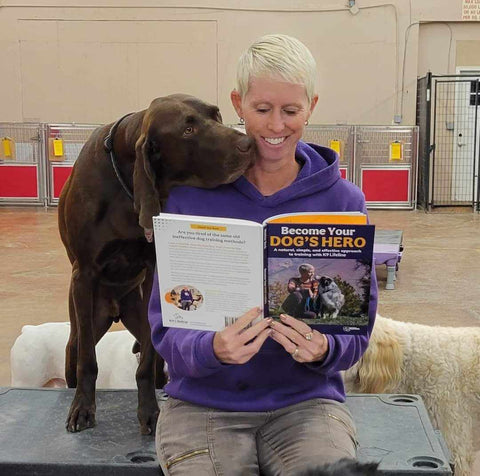 Heather and Walter reading book