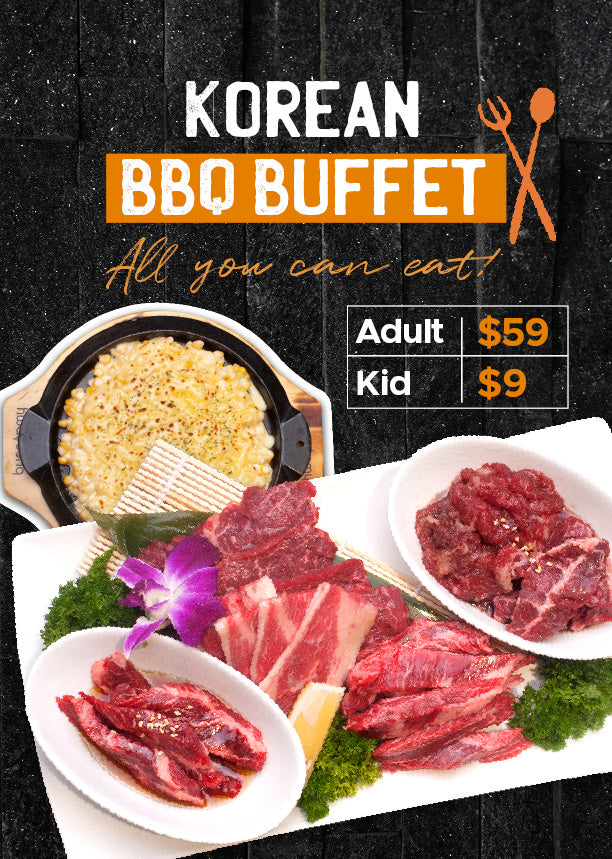 Korean BBQ buffet poster – usefuldesign