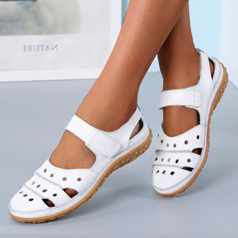 Cilool Slip on loafers - Women's Hollow Hook Flat Sandals