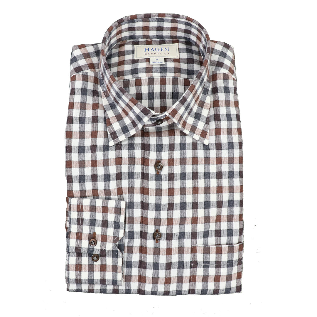 Brushed Twill Sport Shirt in Beige – Hampton's