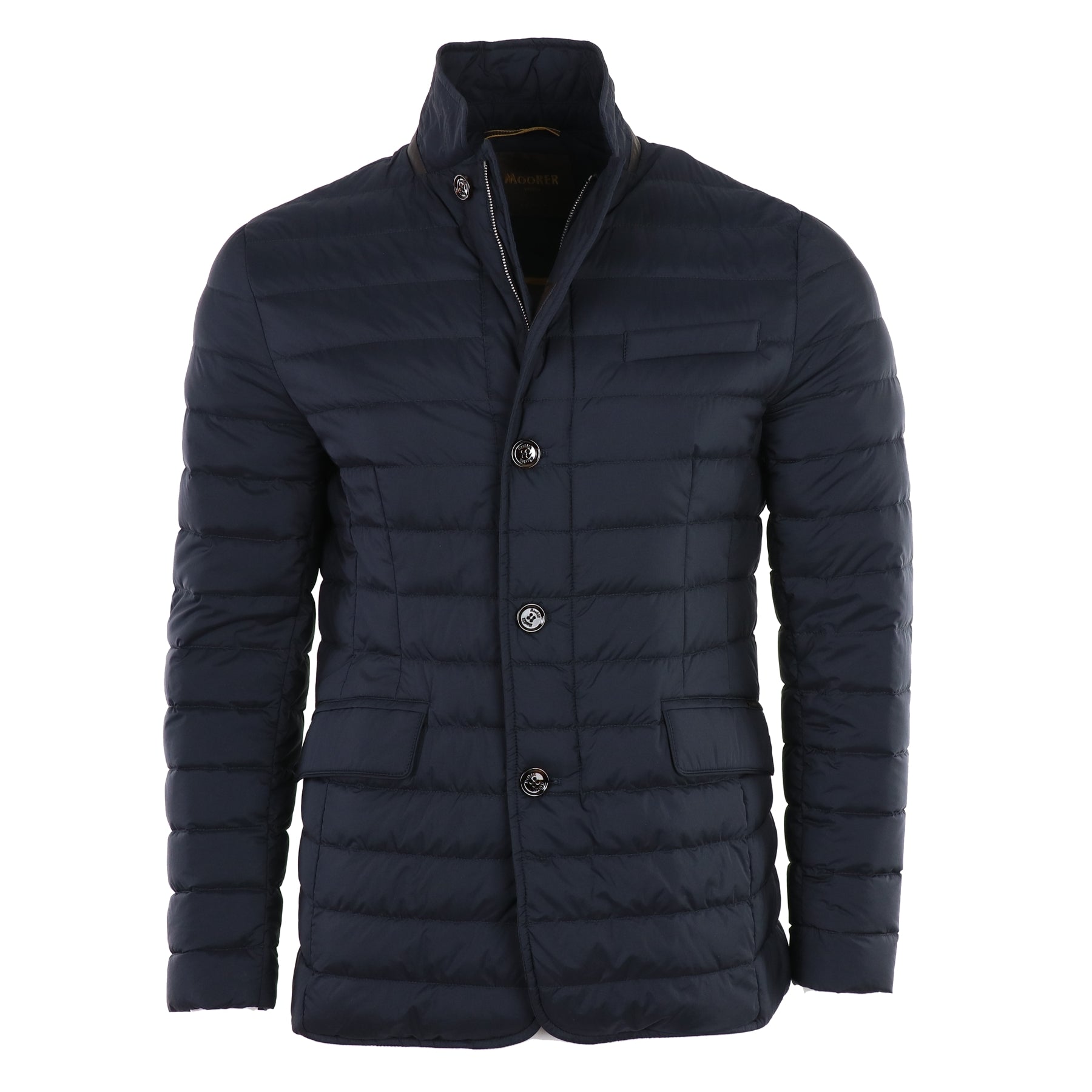 Zavyer Quilted Coat in Dark Blue – Hampton's