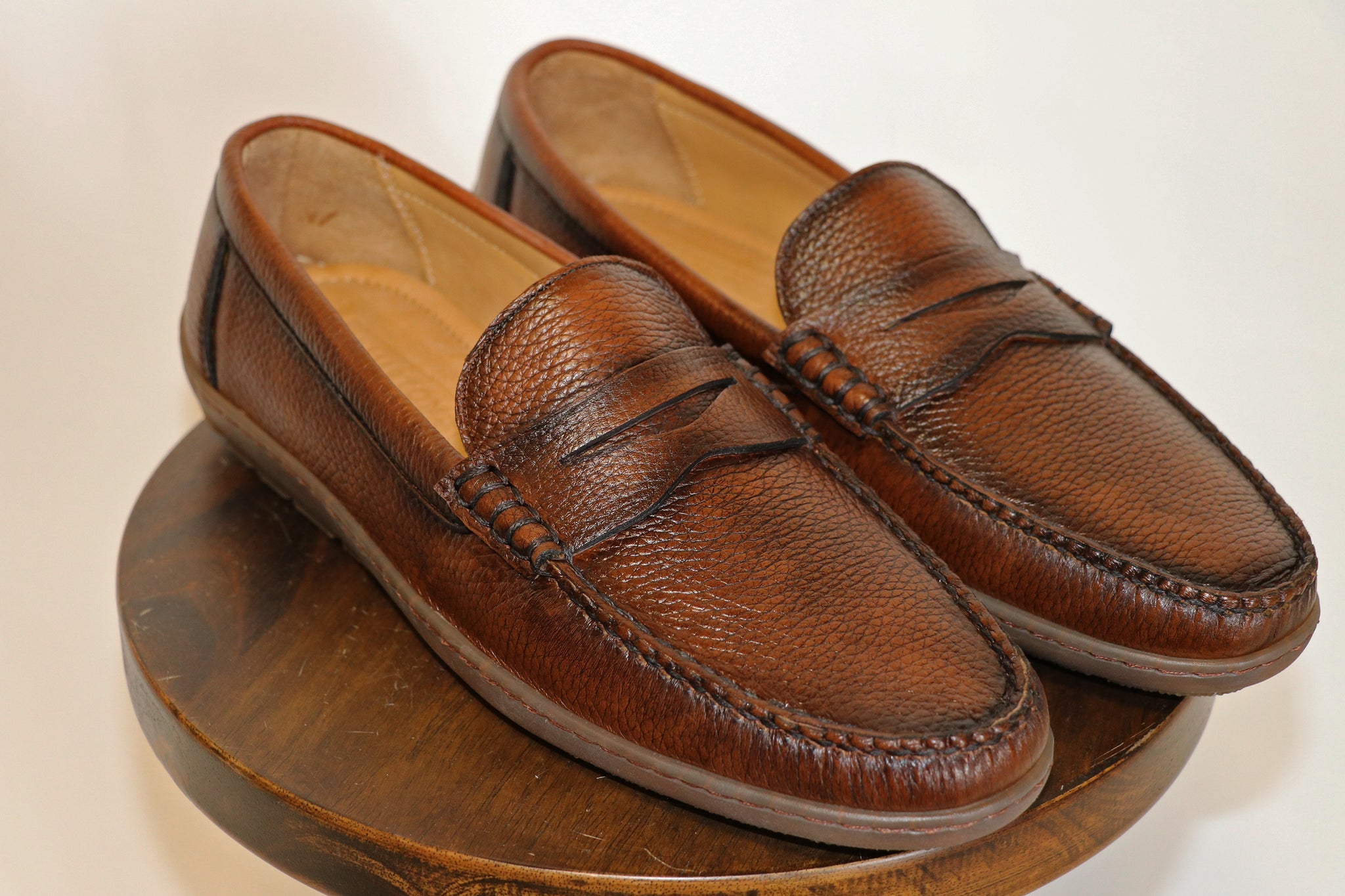 Hampton's Deerskin Penny Loafer - Hampton's Men's Clothing