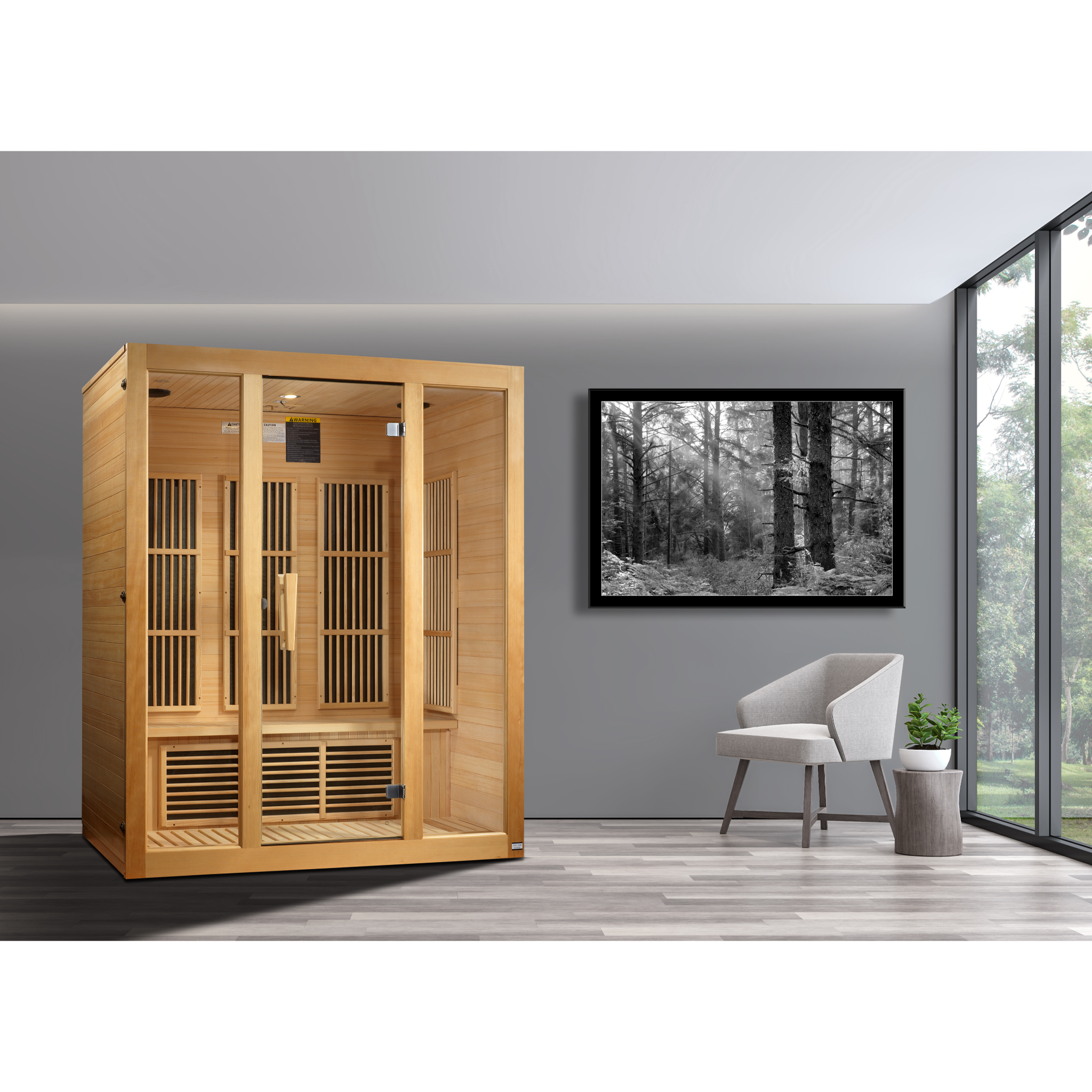Maxxus Bellevue 3-Person Near Zero EMF FAR Infrared Sauna