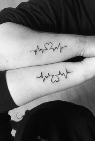 Tatouage couple Ligne de Vie