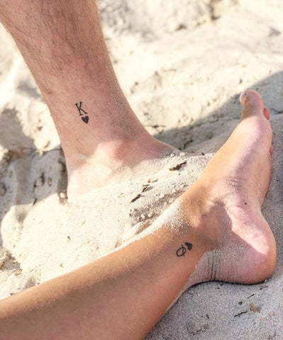 tatouage pieds couple