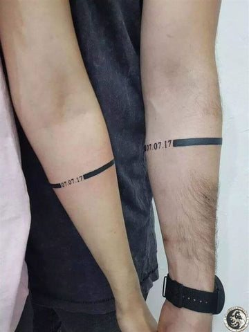 Tatouage bracelets couples