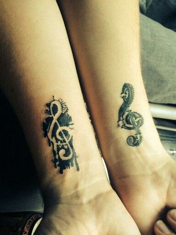 Tatouage musique couple