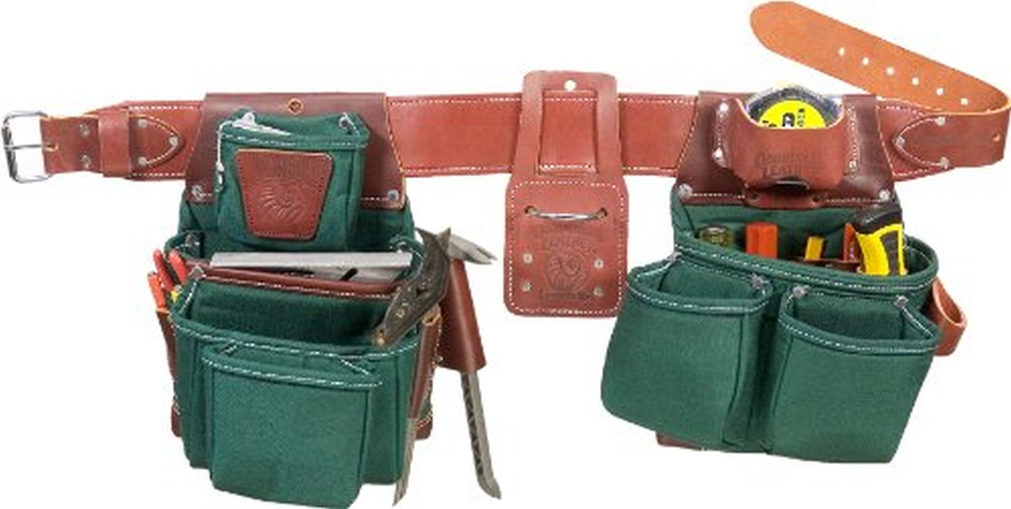 Occidental Leather B5625 XXL Green Building Framer Tool Belt Set, Black, XX-Large - 2