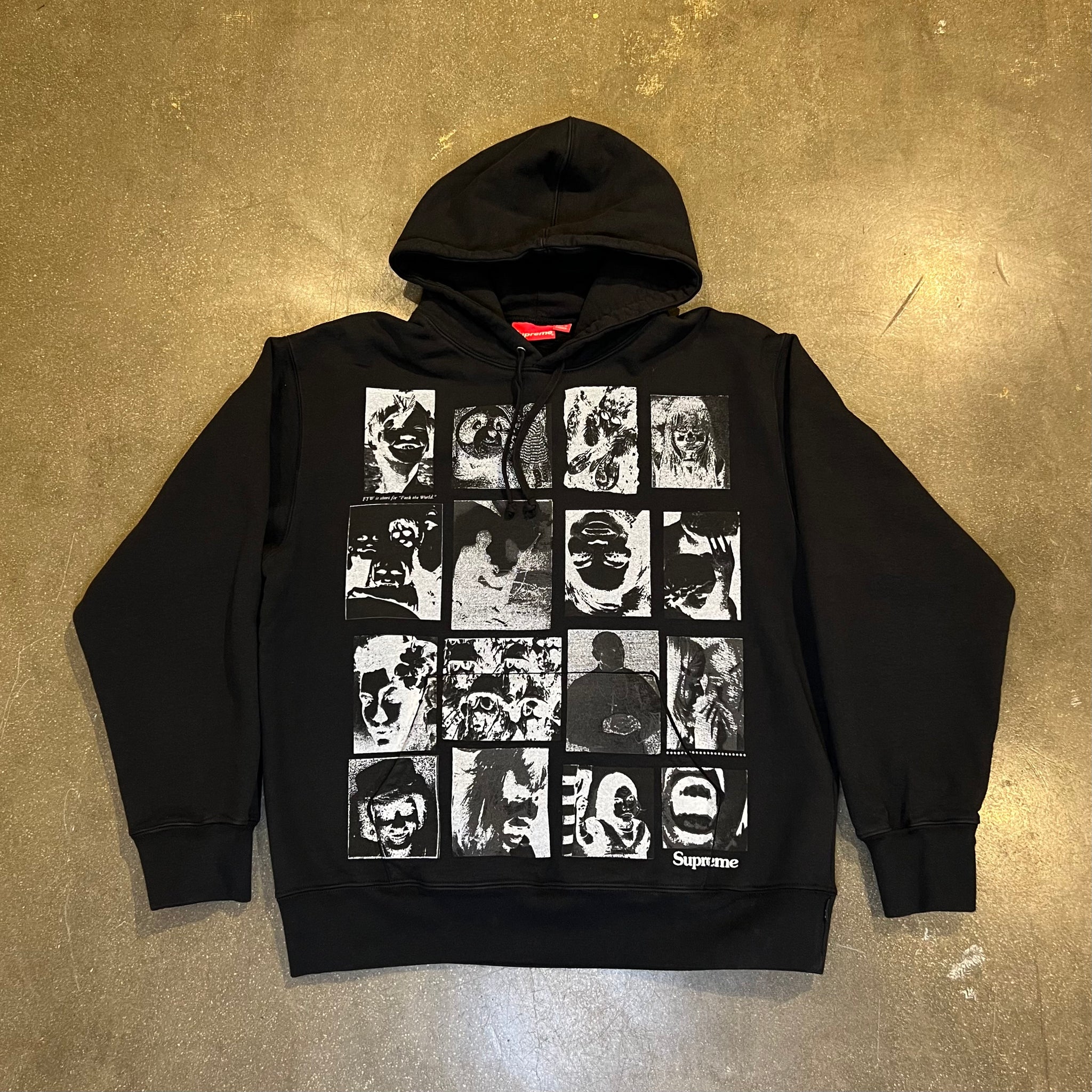 Supreme Collage Grid Hooded Sweatshirt baxvel.com