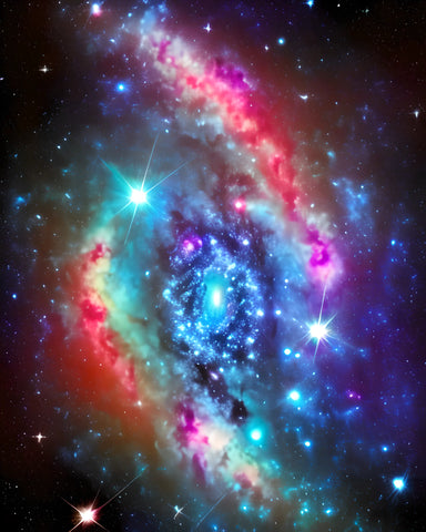 A unique nebula explosion that consists of dense hydrogen, which is the main chemical element of what binds these cosmic phenomena.