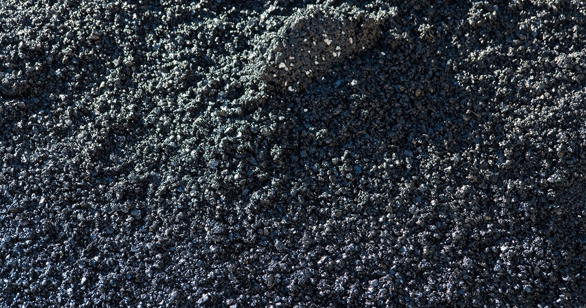 Closeup of pulverized charcoal
