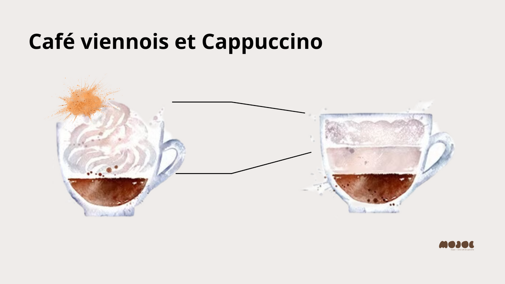 Différences entre café viennois et Cappuccino