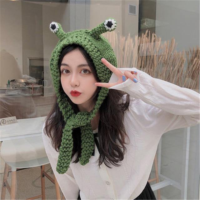 frog stocking hat