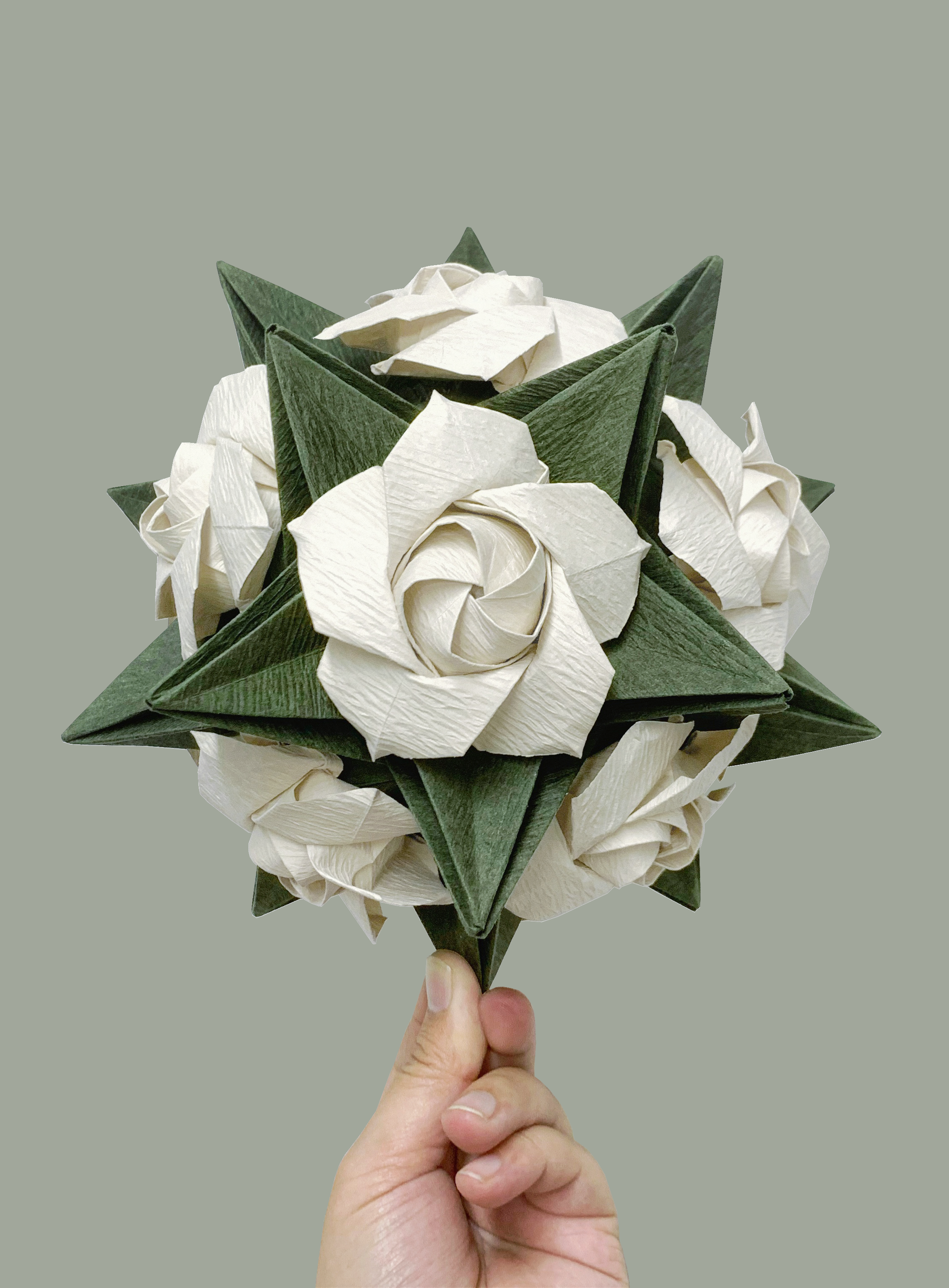 origami flower ball