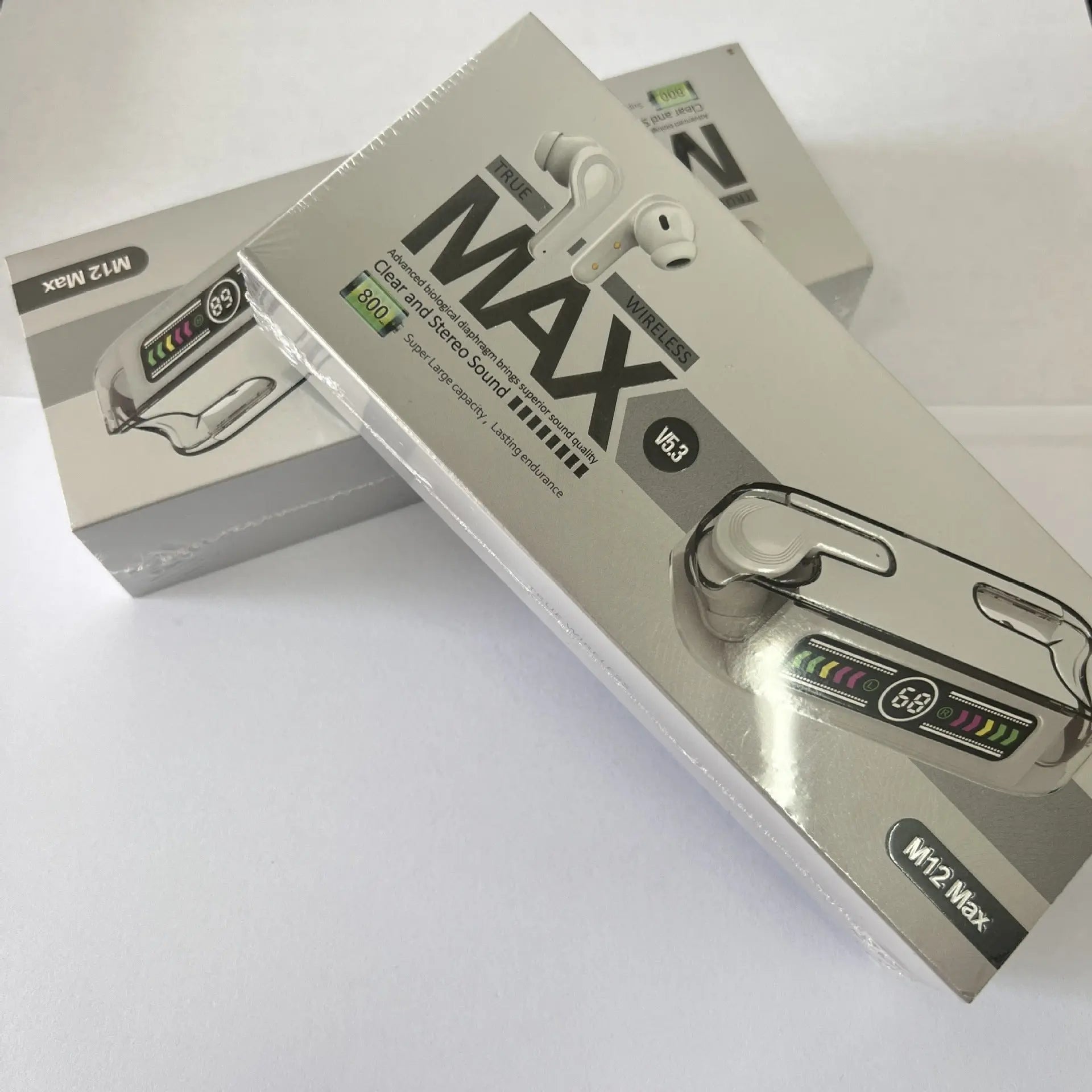 M12max Bluetooth Headphone Digital Display
