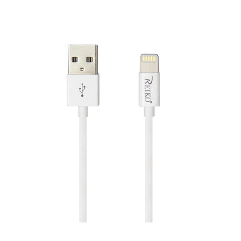 Crimson Thalassa Tech Accessories REIKO IPHONE 6 3FT LIGHTING CERTIFIED USB DATA CABLE IN WHITE