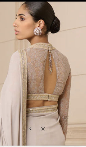 Trendy Cotton Saree Blouse Designs