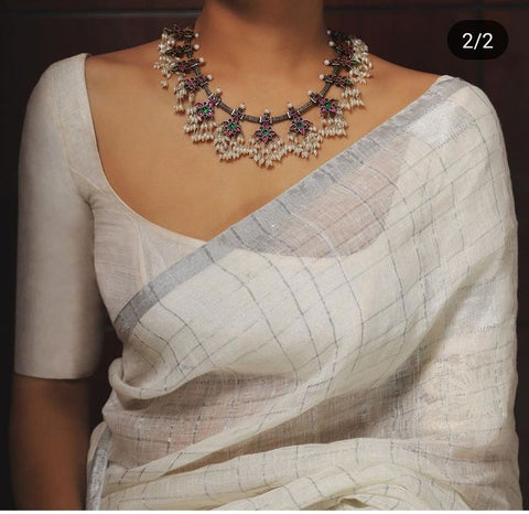 Simple Cotton Saree Blouse Designs