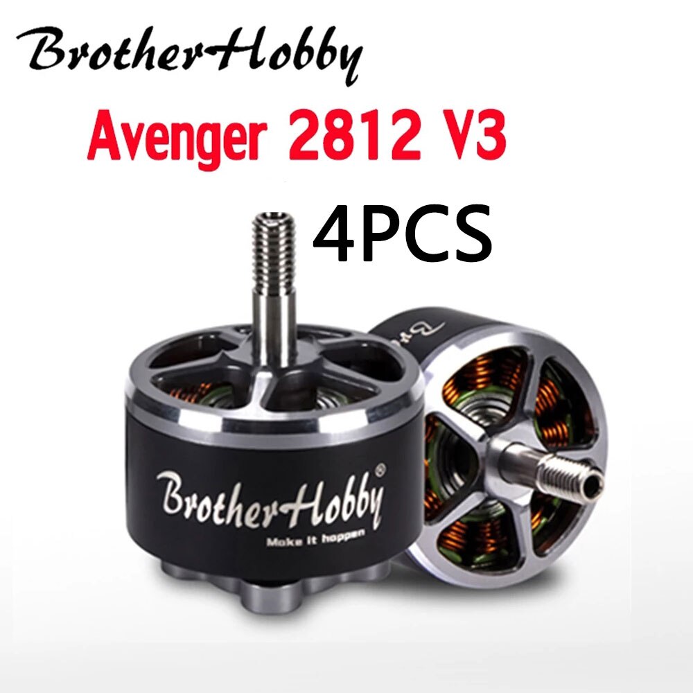 Brotherhobby Avenger 2812 V3 900KV / 1115KV Brushless Motor 5-8S Titanium Alloy hollow shaft 7-9inch Propeller for RC FPV Drone