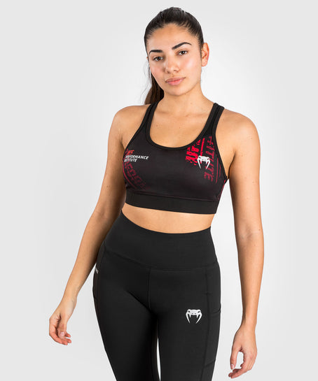 Black Gym And Swim Medium Impact Sports Bra, Women's Tops