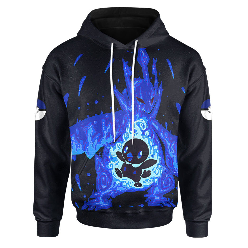 Anime Pokemon Evolve Piplup within Empoleon Custom Hoodie Apparel