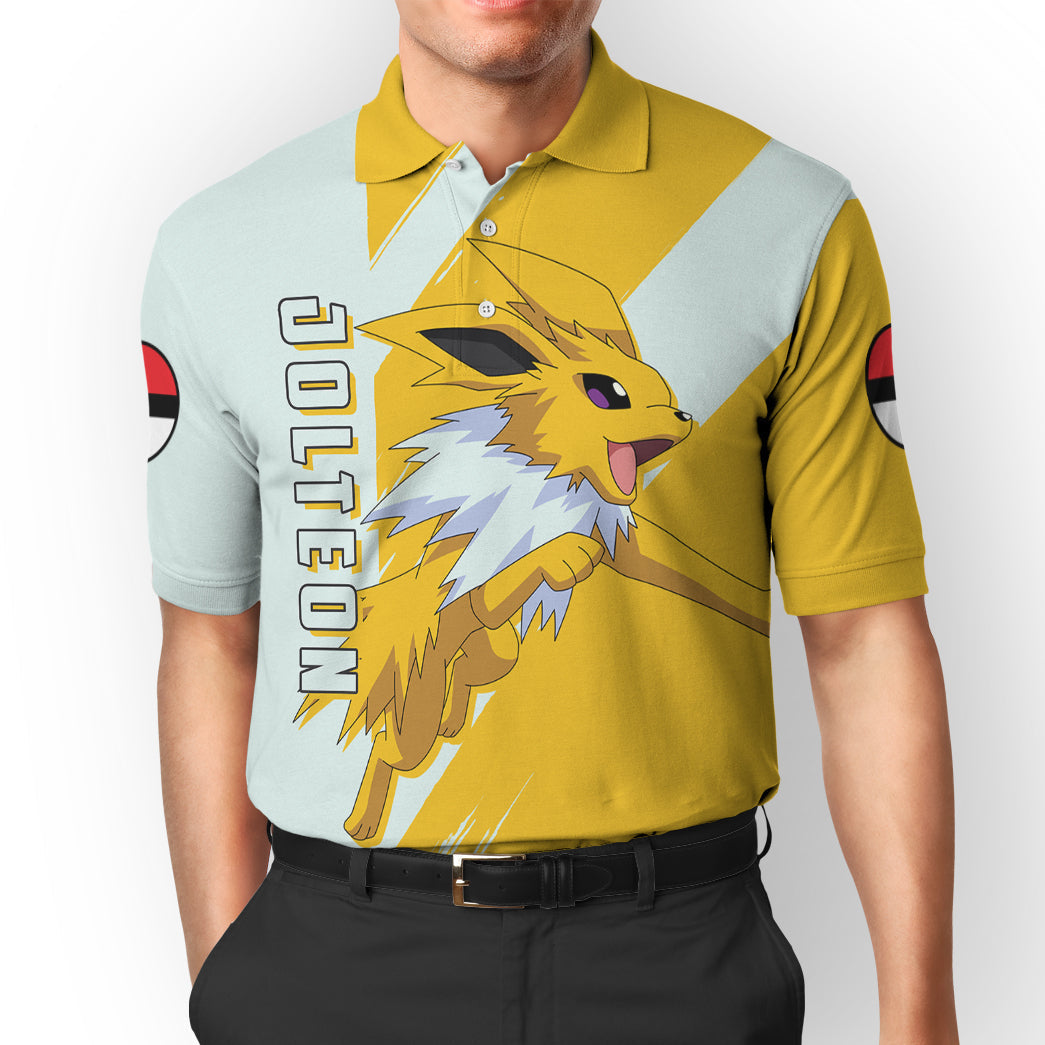 Anime Pokemon Jolteon Custom Polo Shirt